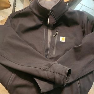 Black Womens Carhartt Jacket with fleece lining